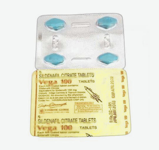 Imported Indian Vega 100mg Sildenafil Tablets